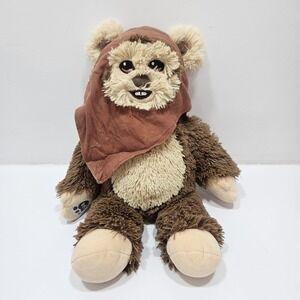 Build A Bear Ewok Wicket 16" Large Plush BAB Star Wars W/Hood 2016
